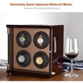 thumbnail image 1 of Chiyoda Watch Winder for Automatic Watches with 4 Motors for 4 Men&Women Watches, LCD Digital Display, 12 Rotation Modes and High Gloss Brown, 1 of 6