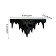 thumbnail image 3 of Gothic Skull Wall Shelf, 3D Skull Design Black Floating Shelf, Gothic Hanging Shelf for Halloween Parties Home Decorations, 8.6x4.3in, 3 of 7