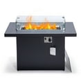 thumbnail image 4 of LeisureMod Chelsea Patio Aluminum Propane Fire Pit Table in Black, 4 of 13
