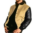 thumbnail image 2 of JXMVOJ Men's Bomber Jacket Lightweight Spring Fall Casual Windbreaker Full Zip Outwear Color Blocking Pockets Long Sleeve Outwear Coat, 2 of 6