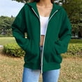 thumbnail image 7 of YanHoo Women's Fall Zip Up Hoodies Sweatshirts | Comfy Fleece Lined, Long Sleeve Pockets, Drawstring Hooded, Loose Fit, Fashion Y2K, Track Jackets, Spring Winter Clothing, 7 of 7