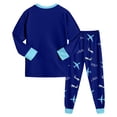 thumbnail image 4 of CAICJ98 Toddler Boys Pajamas Monster Truck Cotton Kids Dinosaur 2 Piece Planets Pjs Sleepwear Little Boys Clothes Sets (Mint Green,6-7 Years), 4 of 7