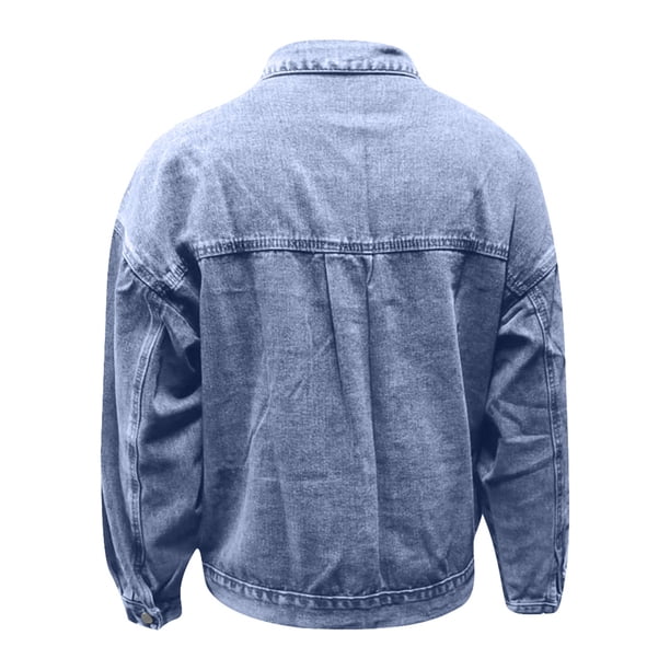 【Vintage】DENIM COAT / JACKET TJAZFJPA Womens Denim Jacket Plus Size Women's Vintage Denim