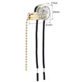 thumbnail image 3 of Unique Bargains Pull Chain Switch on-off ZE-109 for Ceiling Fan Lamp Light  Golden, 3 of 6