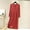 Red, variant on MGDXOX Nightgowns for Women Long Sleeve House Dress Soft Pleated Dresses V Neck Button Down Lightweight Sleepwear Green Free Size
