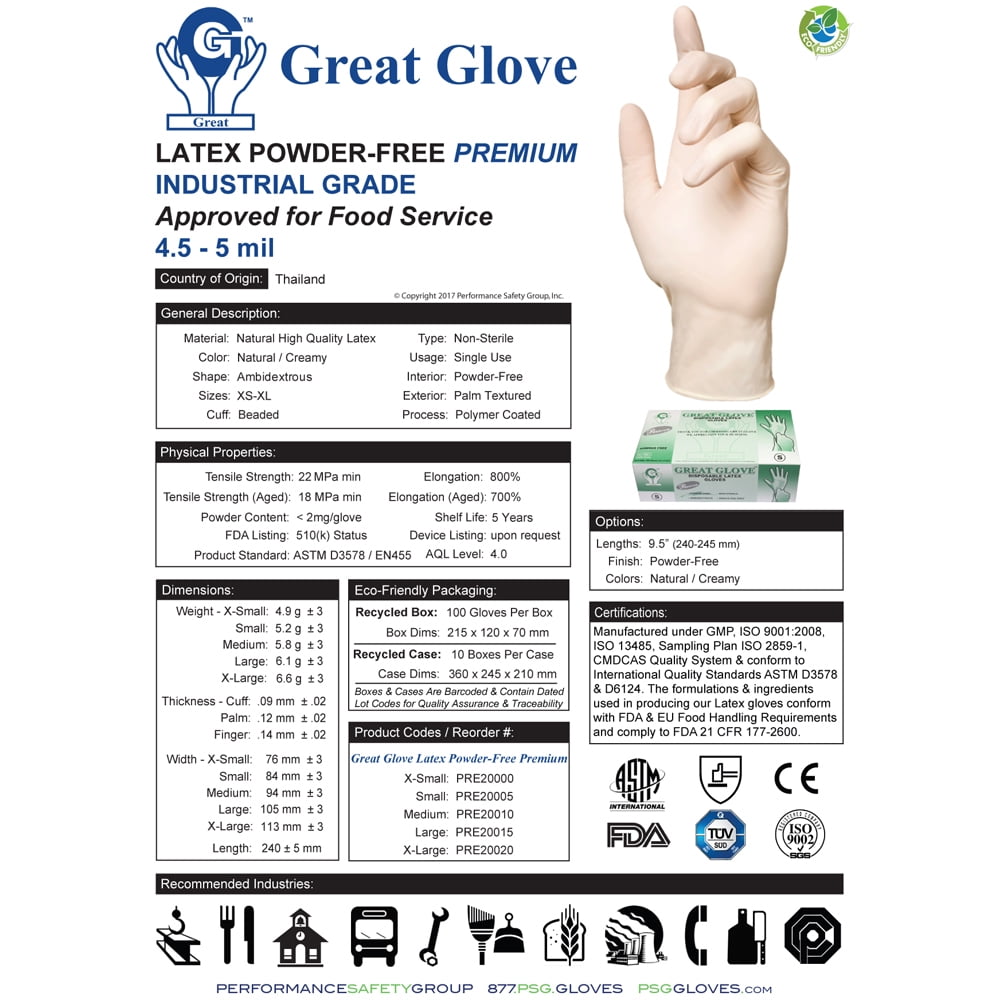 Great glove disposable latex cheap gloves