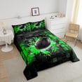 thumbnail image 4 of Erosebridal Boys Rugby Bedding Full Comforter Set, Red Black Down Comforter, Football Sport Gaming Decor, Reversible, 4 of 7