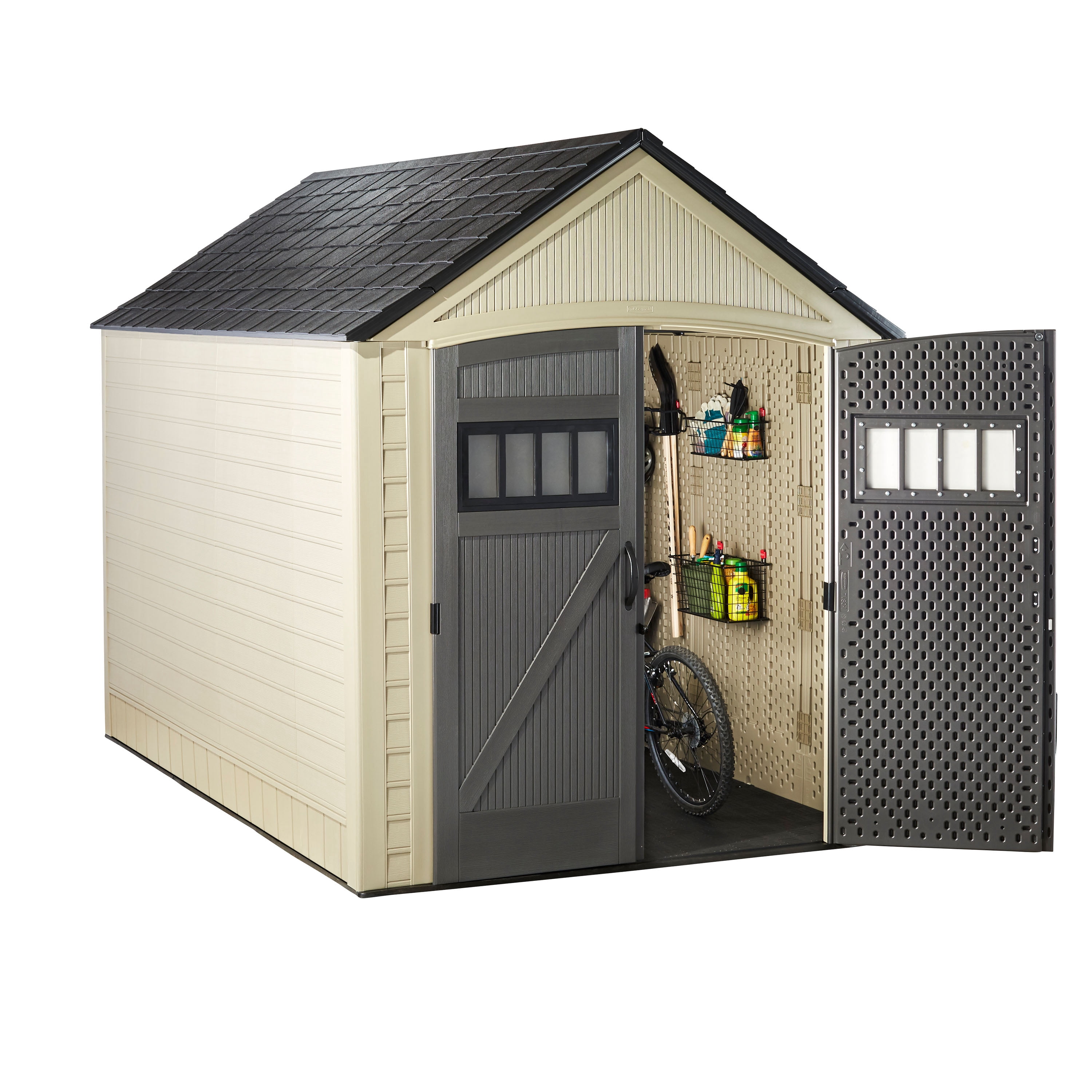 Rubbermaid Roughneck Gable Storage Shed A Must Have Wall Storage