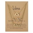 thumbnail image 1 of Paquete De 3 Collares De Metal Decorativos Diy Prop Elegancia A Prueba De Herrumbre Joyería En Capas Letras Ligeras Diseño Dijes Colgante Speravity AP007133-05, 1 of 6