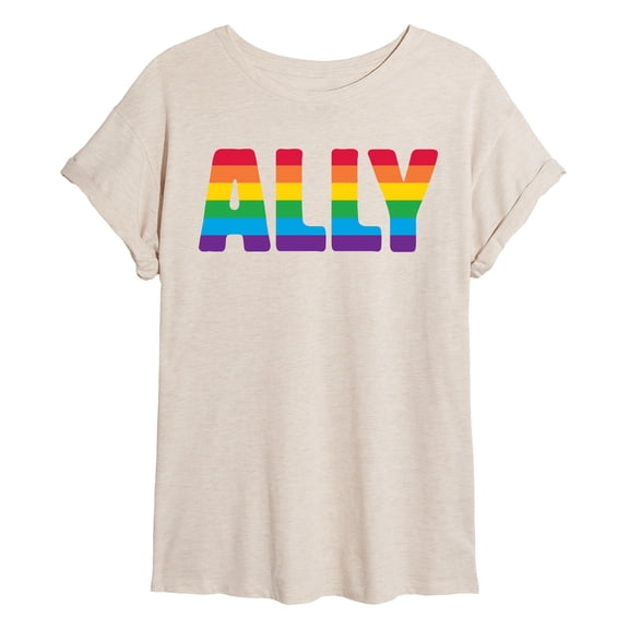 Instant Message - Ally Oversized Graphic T-Shirt