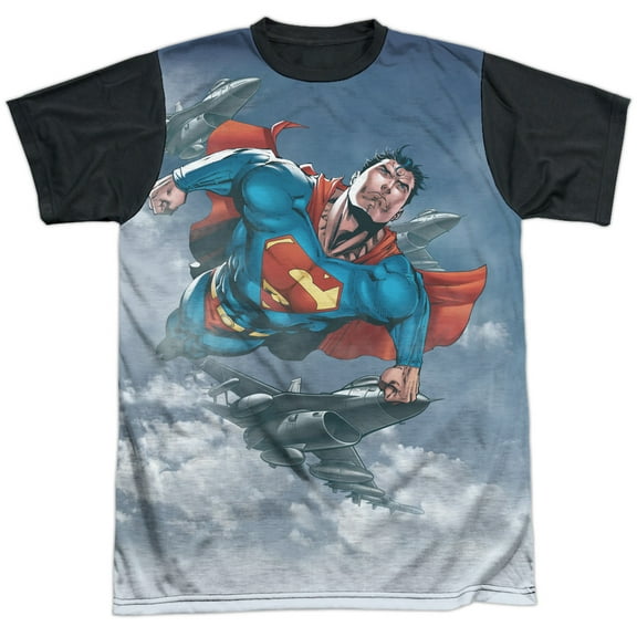 Superman In The Sky Unisex Adult Halloween Costume Sublimated T Shirt