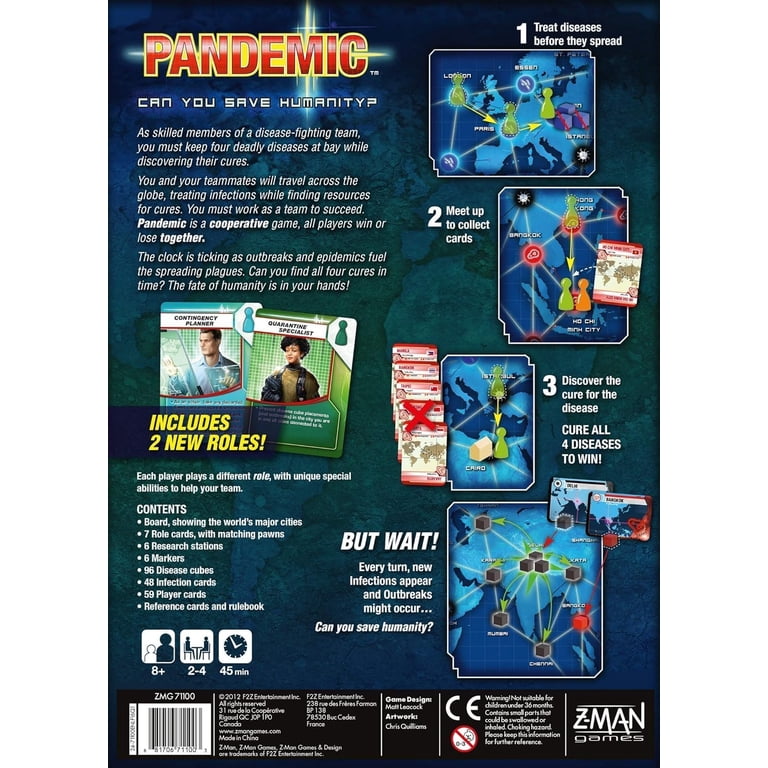 Pandemic Cooperative Board Game, Ages 8 and Up photo 2