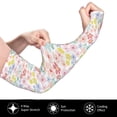 thumbnail image 3 of Goofa Retro Floral Pattern UV Sun Protection Arm Sleeves, UPF 50 Sports Cooling Arm Compression Sleeves for Men Women Teenager, 3 of 8
