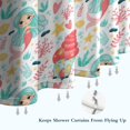 thumbnail image 6 of Colorful Mermaid Princess Pattern Shower Curtain 36"x72" ,Bathroom Decorative Shower Curtains Set with 12 Hooks,Modern Waterproof Washable Shower Curtain, 6 of 6