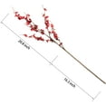 thumbnail image 3 of 4 PCS Artificial Plum Blossom Party Decorations Fake Cherry Flowers Faux Long Stems Wintersweets Silk Flowers Arrangement for Wedding Home Office Bedroom Decor(White), 3 of 5