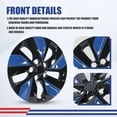 thumbnail image 3 of 16 inch Set of 4 Wheel Covers Hubcaps Fits for Nissan Altima 2019-2025,Only Fit Iron Hub-Steel Wheel,Black Lacquer & Blue Lacquer, 3 of 7