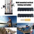 thumbnail image 3 of Visland Wall Mount Fishing Rod Holder 6/8 Holes Multi-function Vertical Horizontal Fishing Pole Display Storage Rack Organizer Stand Fishing Accessories, 3 of 7