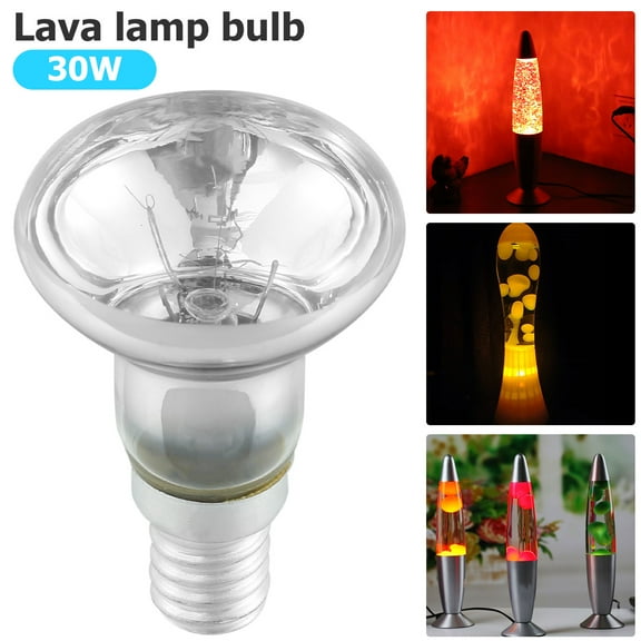 30 Watts Lava Lamp Bulbs Reflector Type Bulbs R39 E14 Base Lava Lamp Bulb High Temp Resistant Replacement Bulbs for Lava Lamps 220-240V Glitter Lamps