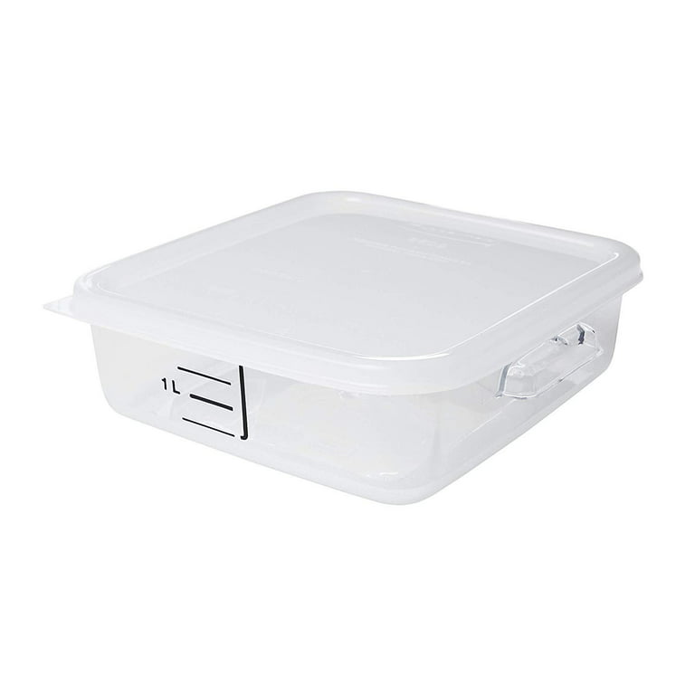 Lid Fits 2, 4, 6, and 8 Quart Square Rubbermaid Storage Containers