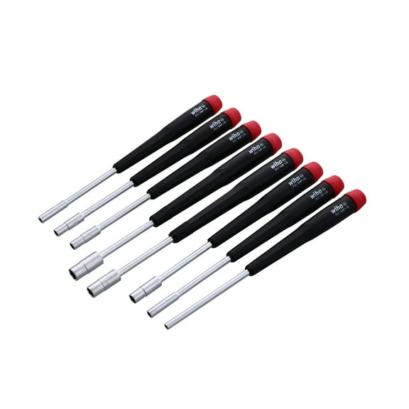 Wiha Precision Nut Driver Set,8 Pieces,SAE 26591