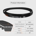 thumbnail image 2 of Uxcell AX93 Rubber V-Belt, Raw Edge Cogged V Belt 1/2" Width x 93" Length, 2 of 5