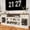 Cream White, variant on FIAKOA 70 inch Farmhouse TV Stand for 75 inch TV, White Entertainment Center with LED Lights & Power Outlet, Modern Media Console Table for Living Room