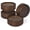 4pcs Round, variant on Wood Bed Risers, Heavy Duty Wood Blocks, 1 inch Stackable to 2 inch 3 inch 4 inch High, Furniture Risers for Couch Sofa Cabinet Ottoman End Table (4pcs Round)