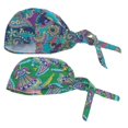 thumbnail image 5 of Gorro de quimio de trabajo a prueba de polvo Yuyangstore 2 uds multicolor Gorro médico ajustable unisex, 5 of 5