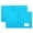 Blue, variant on HOMEIORA Plastic Folders with Pockets and Prongs - Two Pocket Folder with Brads - 3 Prong Folders with Pockets for Letter Size Sheets - Orange, 2 Pack