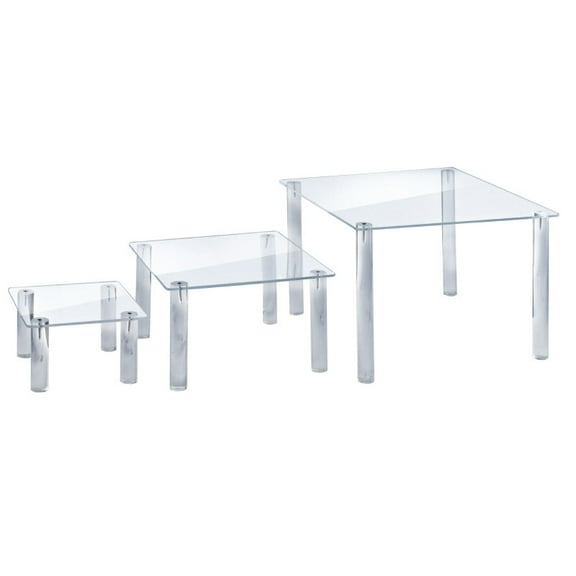 3-Piece Acrylic Square Riser Set