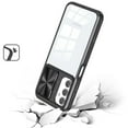 thumbnail image 3 of For Samsung Galaxy S24 5G Hybrid Cases with Sliding Camera Cover Transparent Shockproof Bumper TPU Protective Cover ,Xpm Phone Case [ Black ], 3 of 7