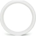 thumbnail image 2 of Ceramic White 6mm Faceted Polished Band (Size 9) Made In China cer48-9, 2 of 5