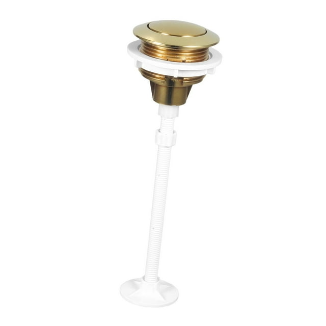 Botón de descarga de inodoro fácil de instalar, redondo, de un solo toque, universal, de 38 mm, accesorios de descarga, piezas de repuesto para baños