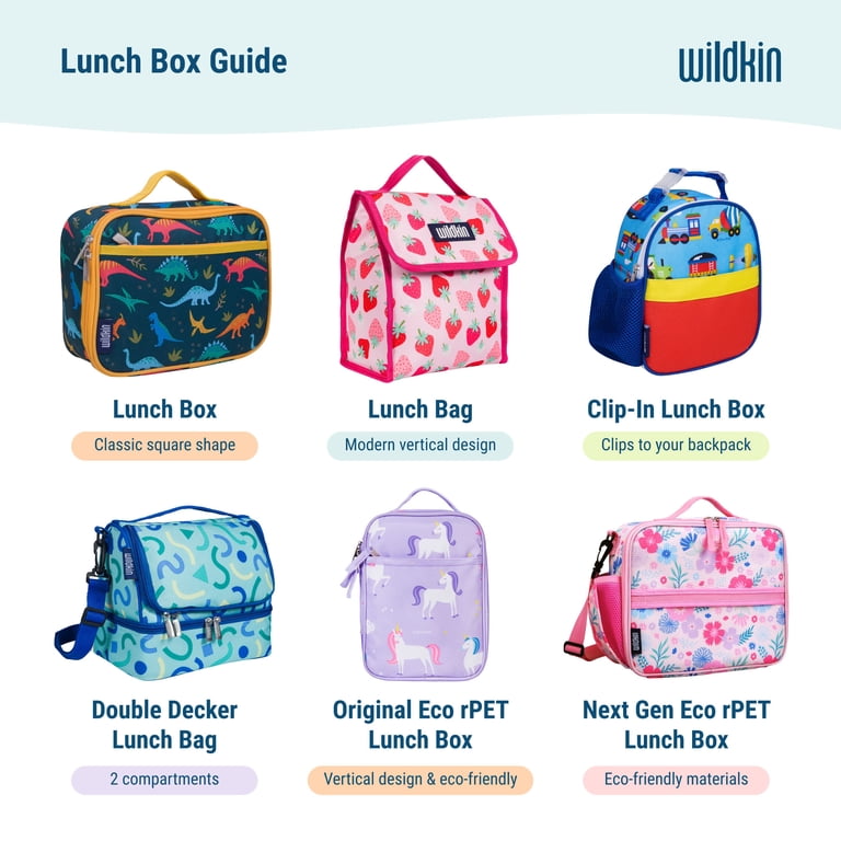 Wildkin 12 Inch Kids Backpack Bundle With Insulated Lunch Box - Dinosaur Land Design For School & Travel