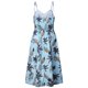 thumbnail image 5 of Gibobby Vestido de verano casual para mujer Vestido veraniego bohemio para mujer, vestido informal de verano, cuello redondo, sin mangas, vestido sin mangas, v(Azul claro,CH), 5 of 5