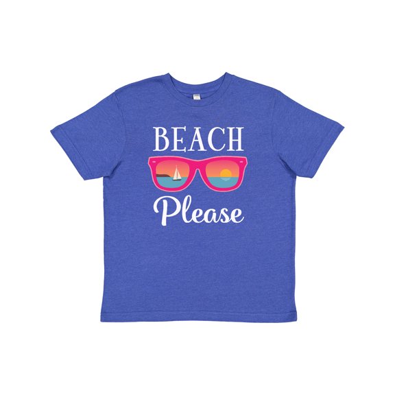Inktastic Beach Please Sunglasses Gift Youth T-Shirt