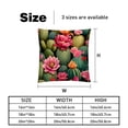 thumbnail image 5 of Cactus Velvet Throw Pillow Inserts with Unique Patterns - Set of 2 - 16x16, 18x18, 20x20 inches for Throw Pillow Covers - Various Occasions, 5 of 6