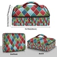 thumbnail image 3 of Iauyy Casserole Carrier for Hot Food Insulated Casserole Travel Carry Bag with Lid Food Warmer Bag for Party/Picnic,Christmas Checkered Pattern, 3 of 7