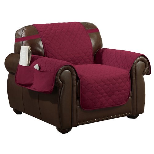 Jameson Reversible Waterproof Microfiber Recliner Cover With Elastic