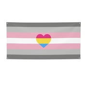 Pansexual Pride LGBTQ Medium Banner Backdrop Flag Tapestry Party Photography Background Wall Decor