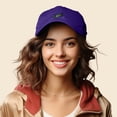thumbnail image 4 of Dalix Military Plane Embroidered Cap Cotton Baseball Hat Airplane Jet Men in Purple, 4 of 5
