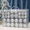 thumbnail image 1 of Paquete de 93 bolas navideñas CHAO de plástico resistente para decoración interior y exterior, 1 of 4