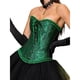 thumbnail image 3 of Tops de Corsé para Mujer, Lencería Moldeadora con Bustier, Body Push Up con Cintura de Encaje Negro y Verde M, 3 of 10