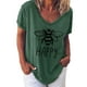 thumbnail image 1 of Tops Para Mujer Blusa Casual Elegante Camisas de Impresión de Moda Camiseta Suelta de Manga Corta Odeerbi ODB159995, 1 of 4