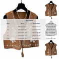 thumbnail image 4 of Vmvidoty Women's Cowgirl Vest Western Outfit Linen Vest Embroidered Boho Tops Black 2XL, 4 of 6