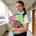 thumbnail image 6 of Haosy Accordion File Organizer Zipper Binder 500 Sheet 6-Tab Expanding File Folder Multi-Pocket 1.2 Inch 3 Ring Colorful Turtle, 6 of 7