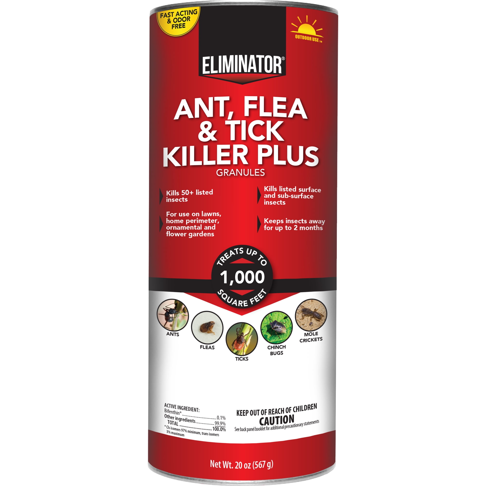 Eliminator Ant, Flea and Tick Killer Plus Granules, 1.25 Pounds