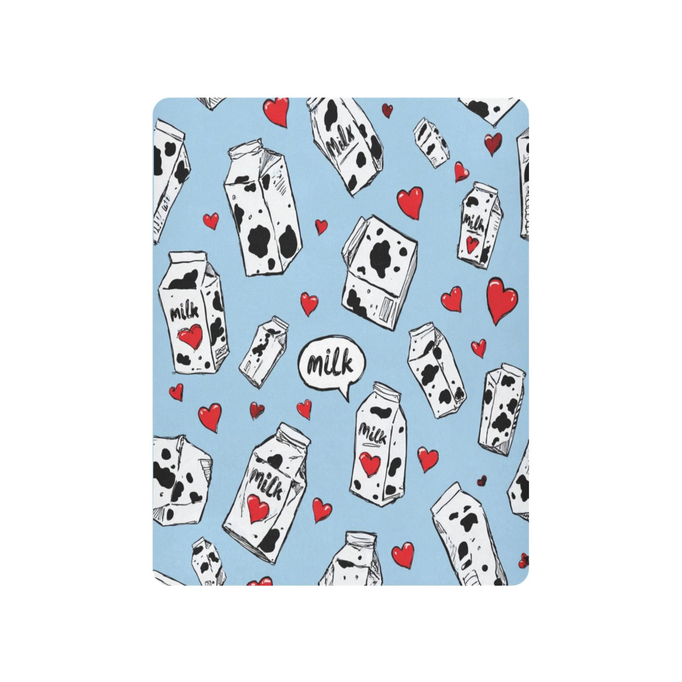 Baby Essentials 52”x 28”- Standard Cotton-like Modal Elastic- Milk Carton Design Crib Sheets for Newborns and Toddlers
