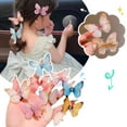 thumbnail image 4 of 3 Pairs Colorful Chiffon Artificial Butterfly Hair Clip Hair y For Girls T, 4 of 9