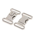 thumbnail image 2 of 2x2 Piezas de Metal, Hebilla de Liberación Lateral, de Cordón, Collar para Mascotas, Plata, 3,5x2,0 Cm, 2 of 10